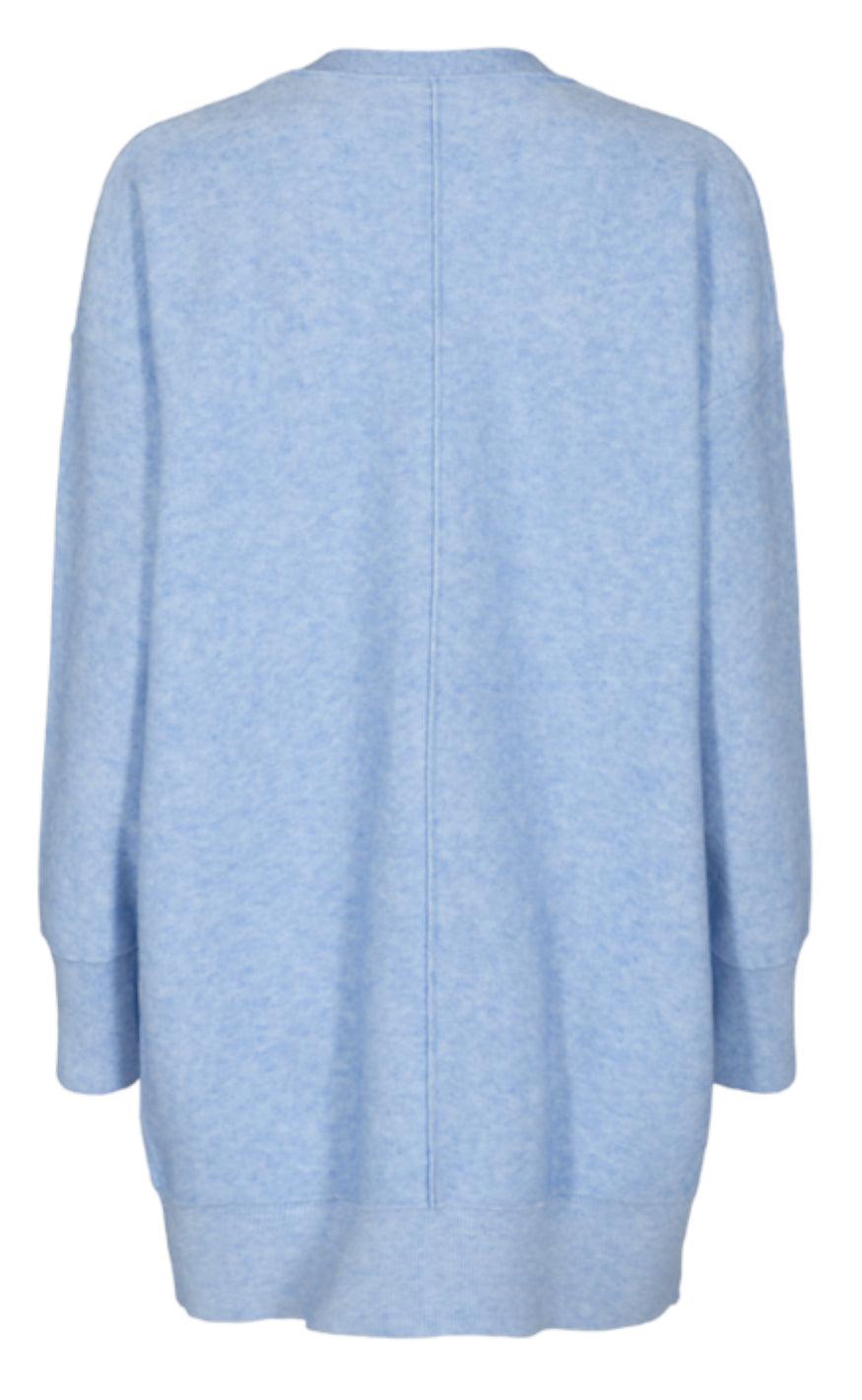 Freequent Cardigan - Claura - Chambray Blue