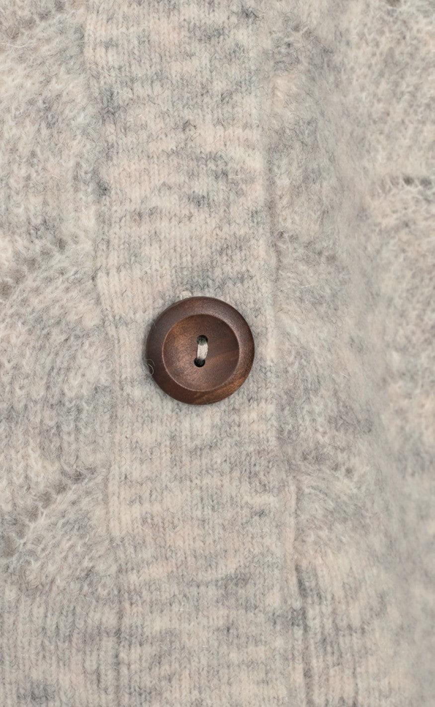 Freequent Cardigan - Hill - Oatmeal Melange
