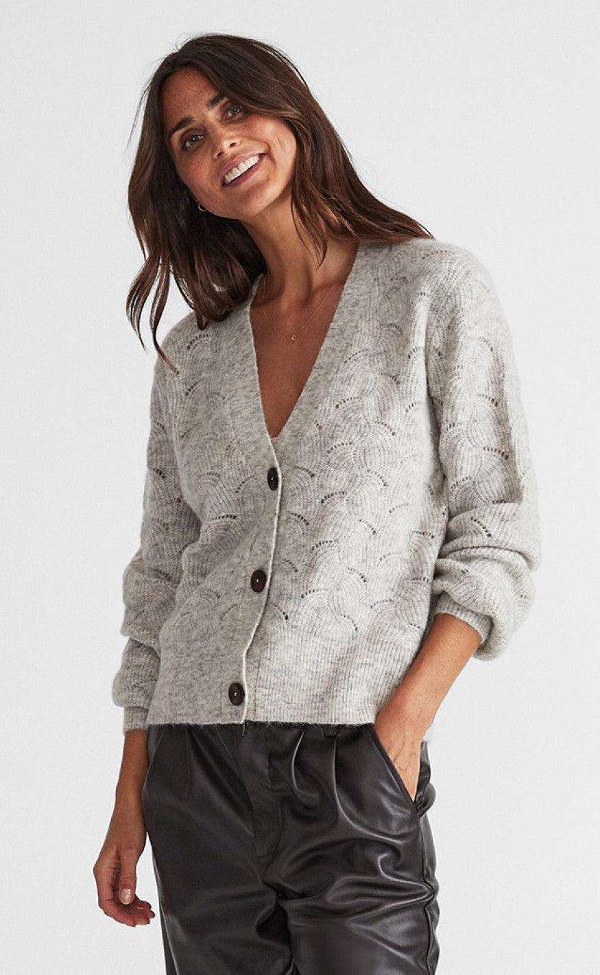 Freequent Cardigan - Hill - Oatmeal Melange