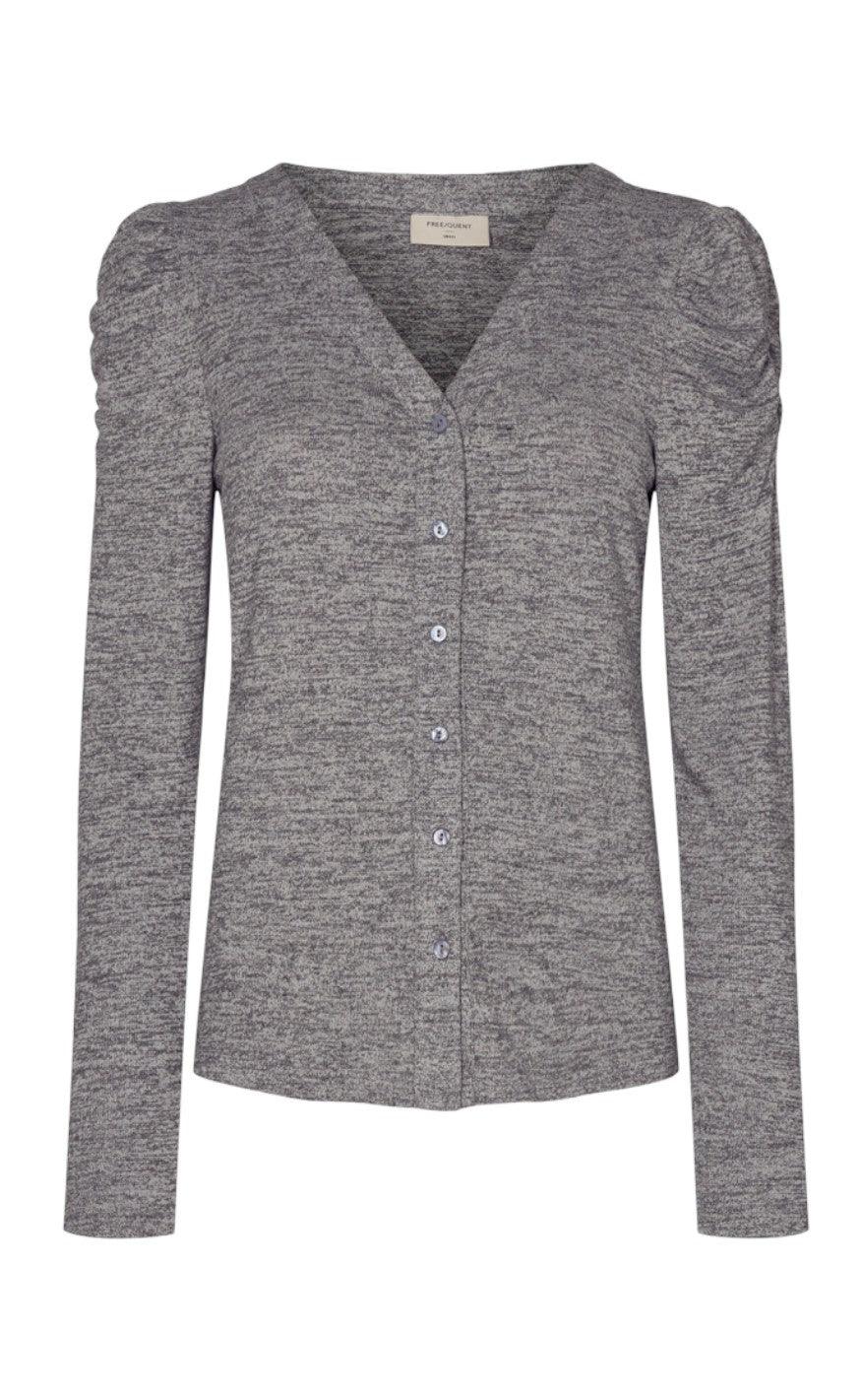 Freequent Cardigan - Livana - Grey Melange