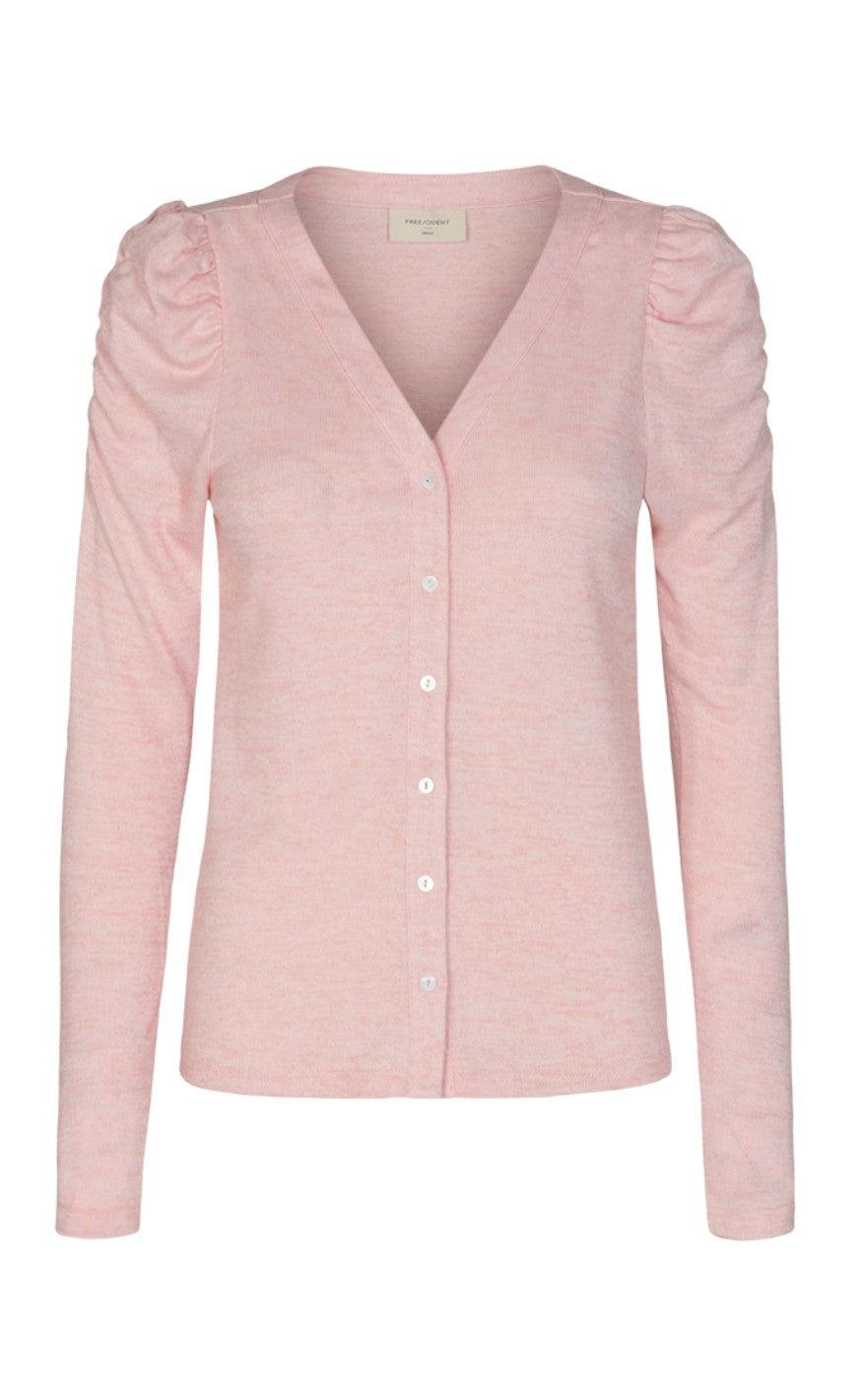 Freequent Cardigan - Livana - Silver Pink
