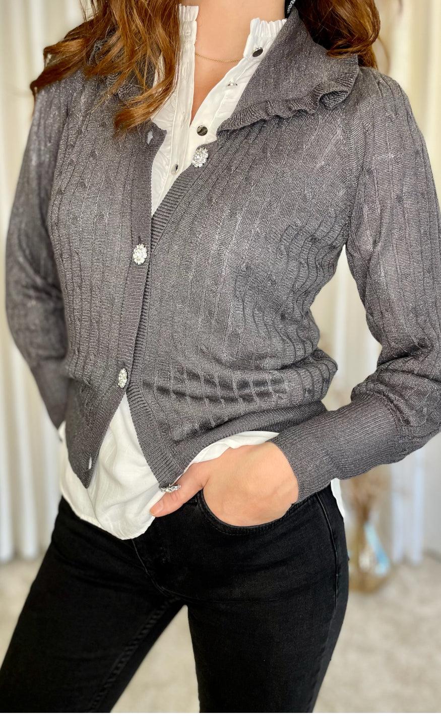 Freequent Cardigan - Luretta - Eiffel Tower