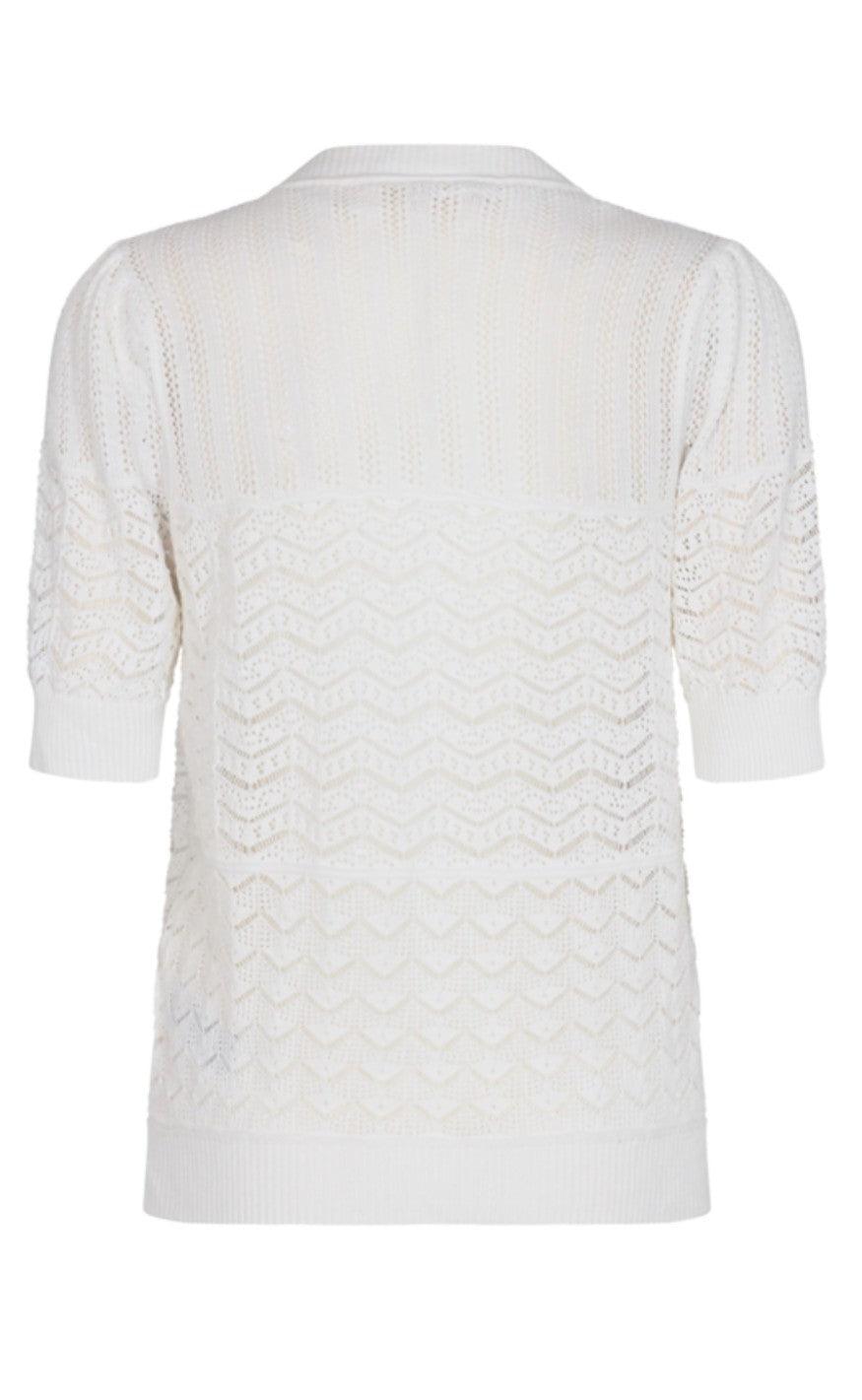 Freequent Cardigan - Nell - Pointelle - Briliant White