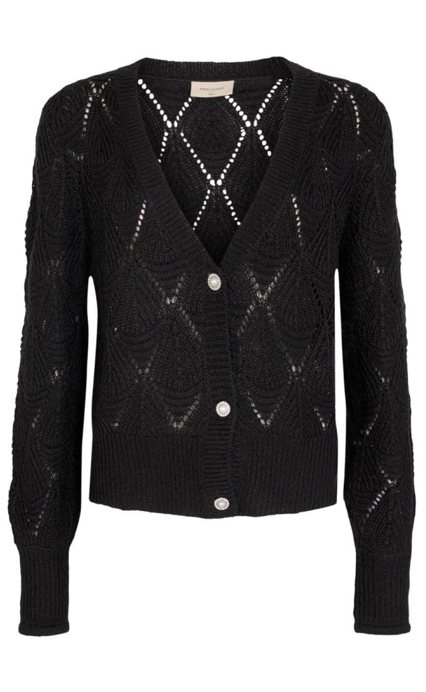 Freequent Cardigan - Tina - Black