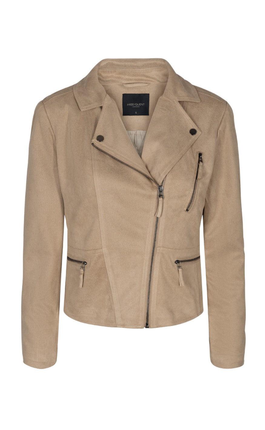 Freequent Jakke - Birdie - Beige Sand
