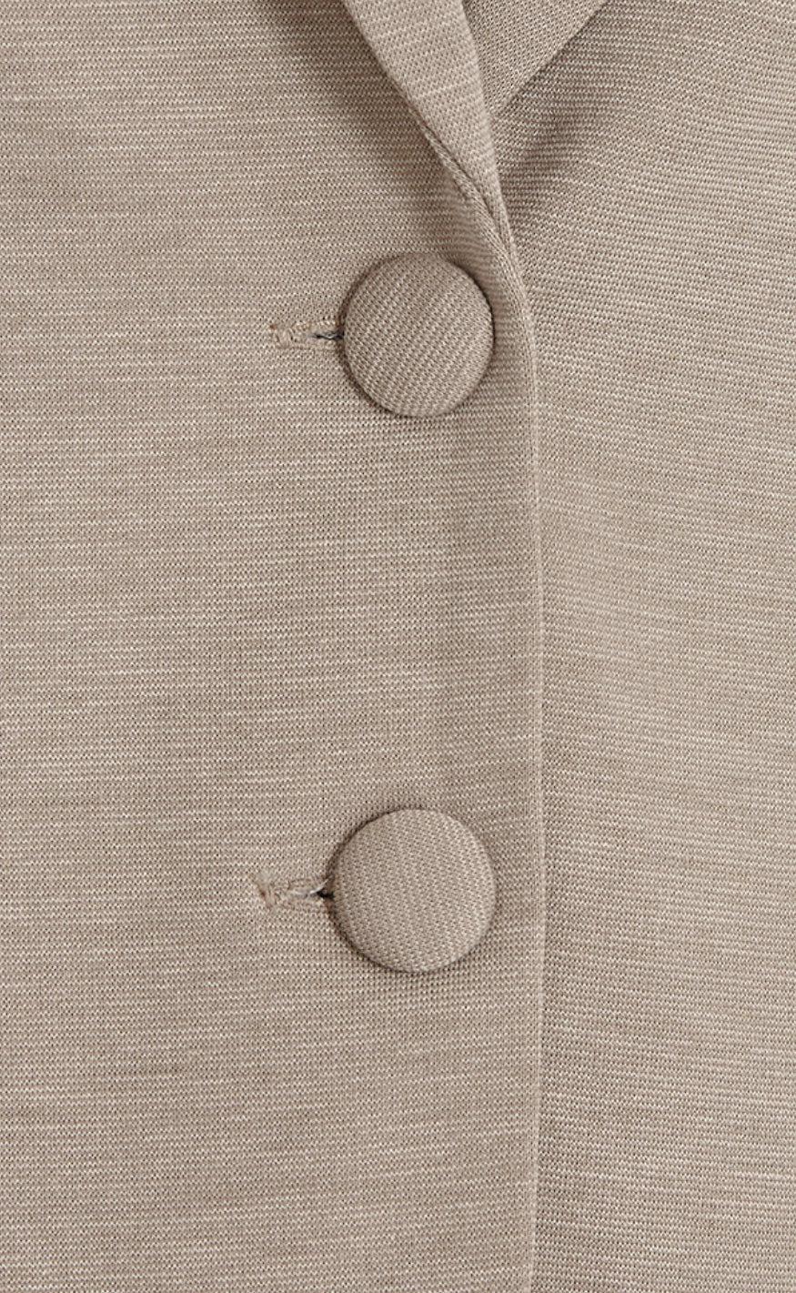 Freequent Jakke / Blazer - Nanni - Desert Taupe Melange