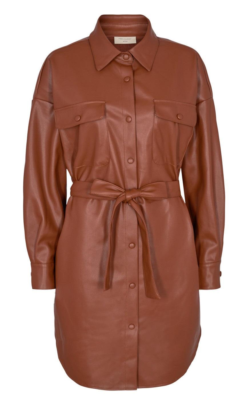 Freequent Jakke / Kjole - Harley Pocket - Brandy Brown
