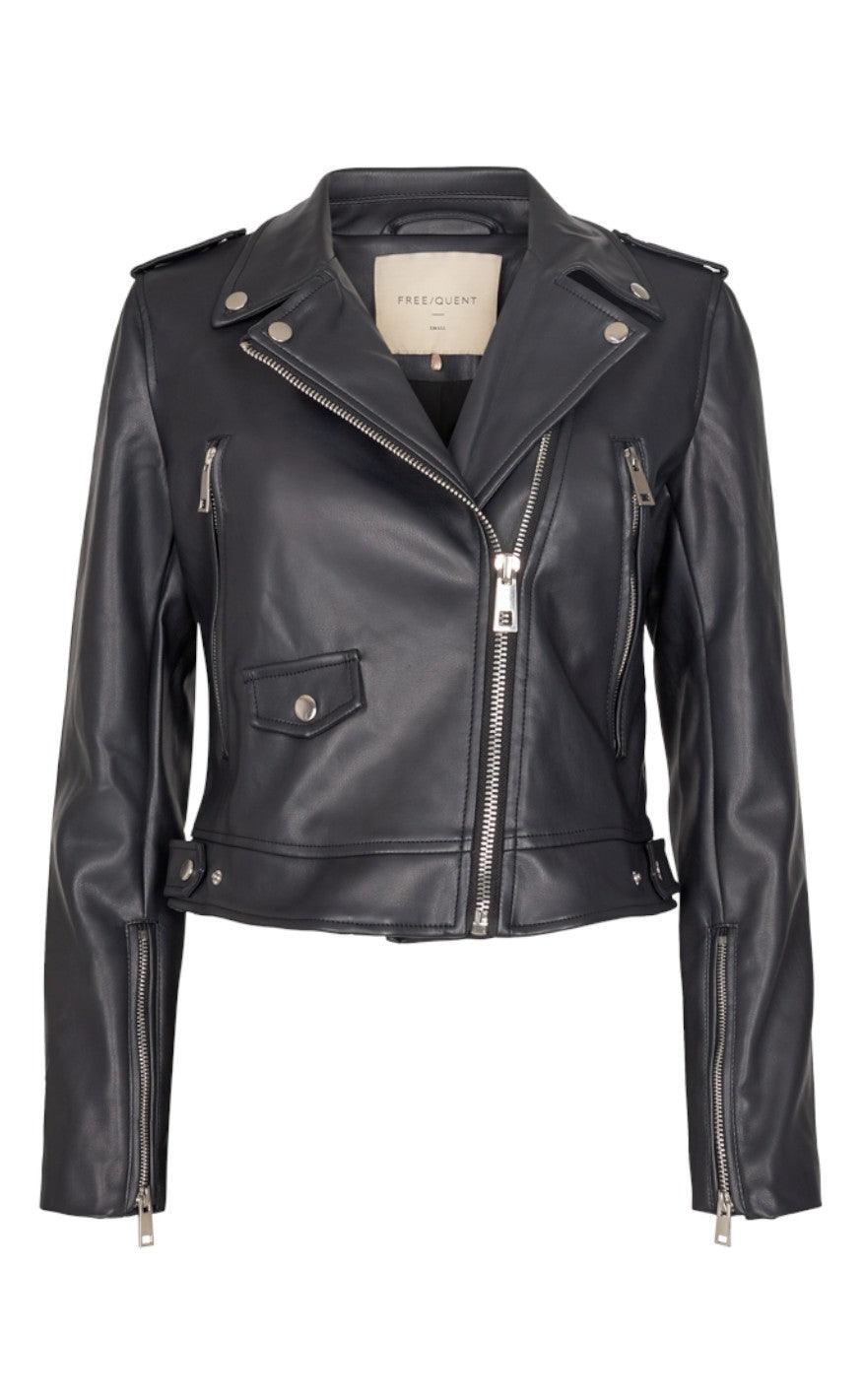 Freequent Jakke - Sandy - Black