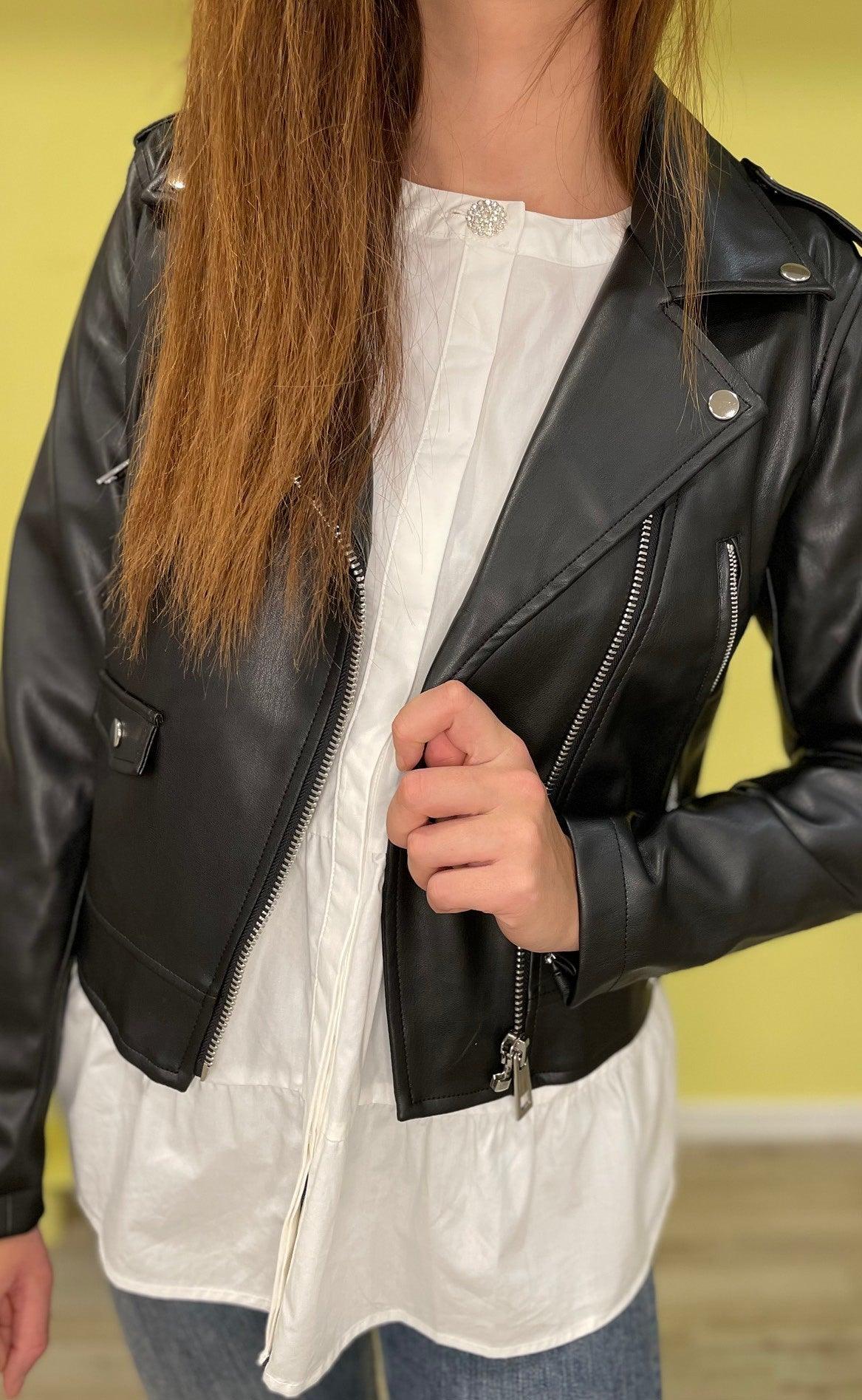 Freequent Jakke - Sandy - Black
