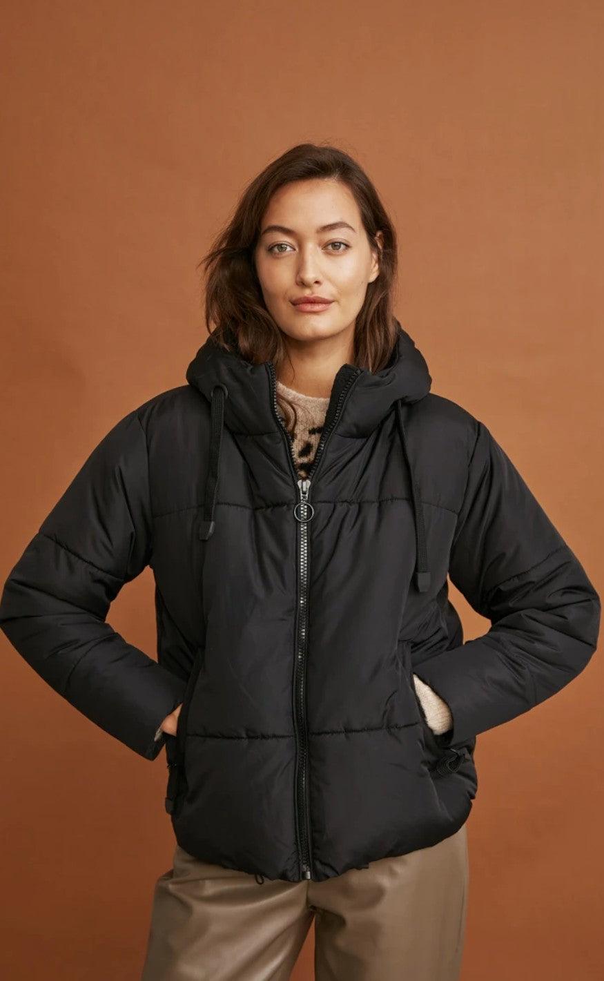 Freequent Jakke - Turtle - Black