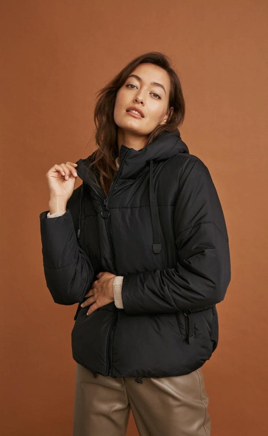 Freequent Jakke - Turtle - Black