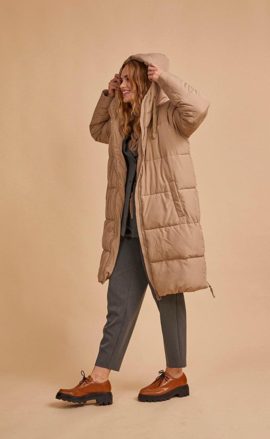Freequent Jakke - Turtle - Silver Mink