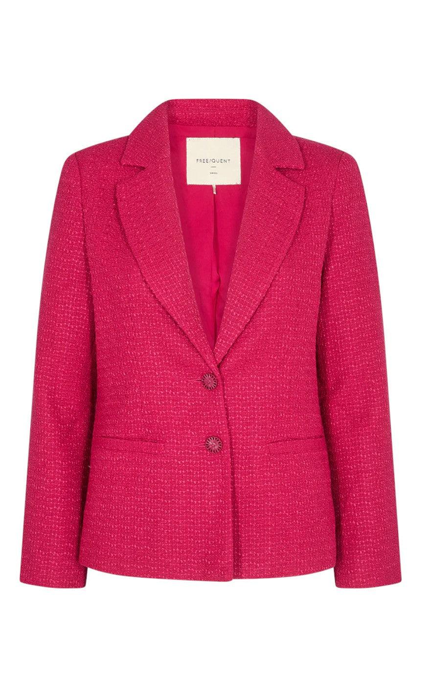 Freequent Jakke - Yoca - Cerise