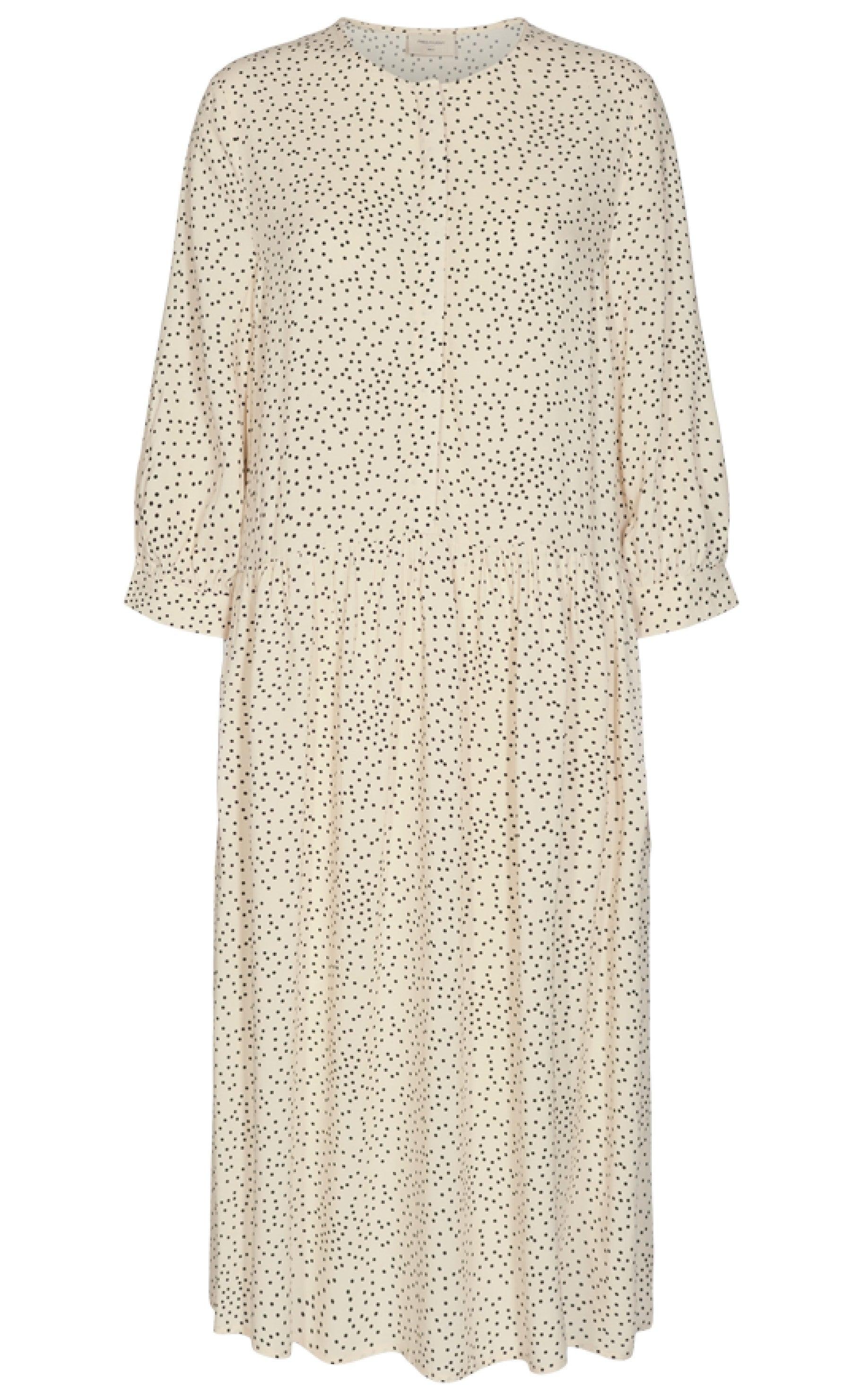 Freequent Kjole - Adney Long Layer - Birch Mix