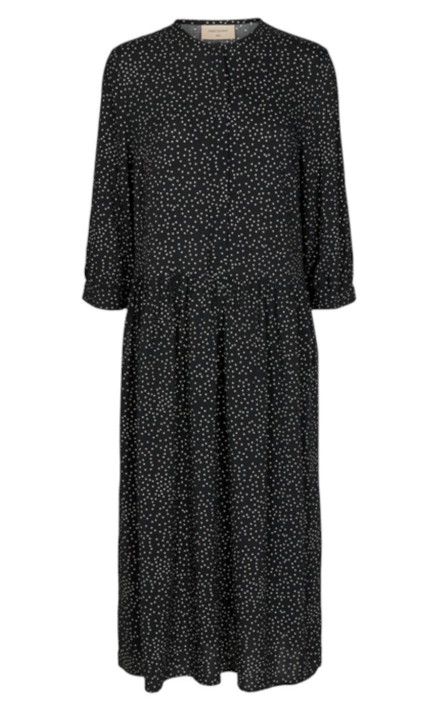 Freequent Kjole - Adney Long Layer - Black Mix