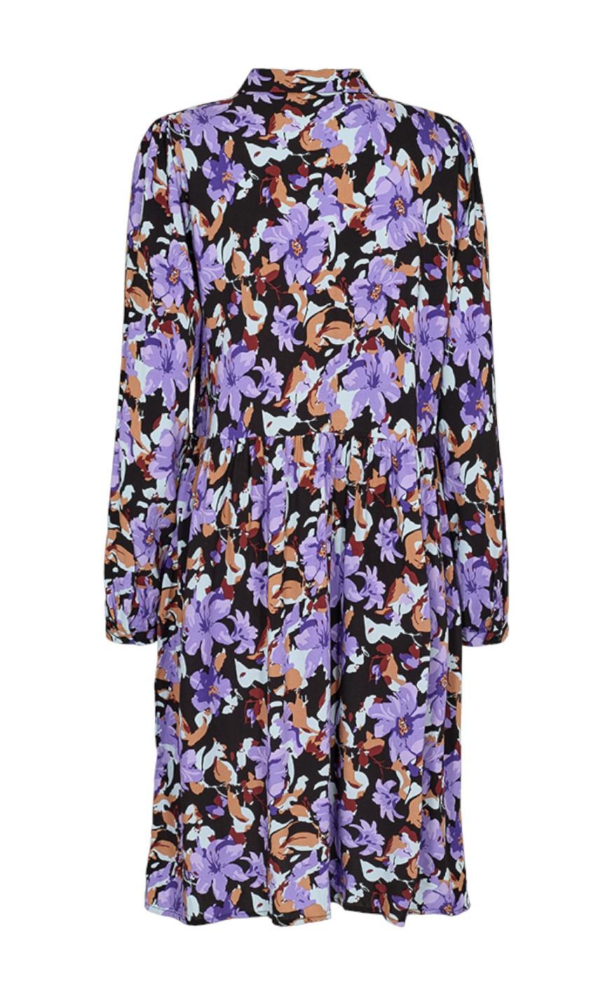 Freequent Kjole - Adney - Purple Sapphire w. Black