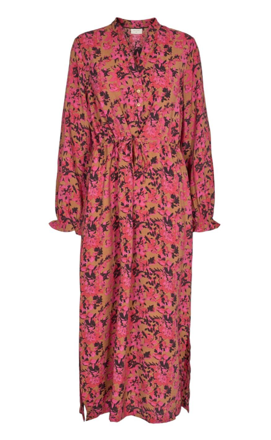 Freequent Kjole - Adriane - Cerise With Black