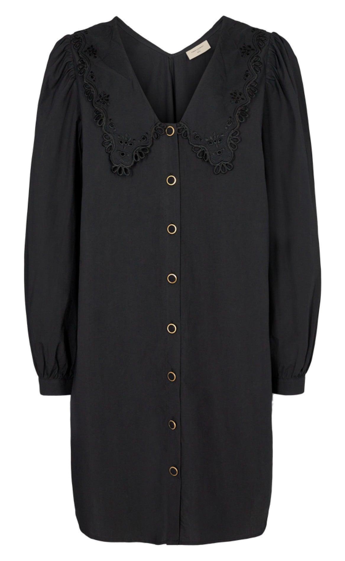 Freequent Kjole - Collary - Black