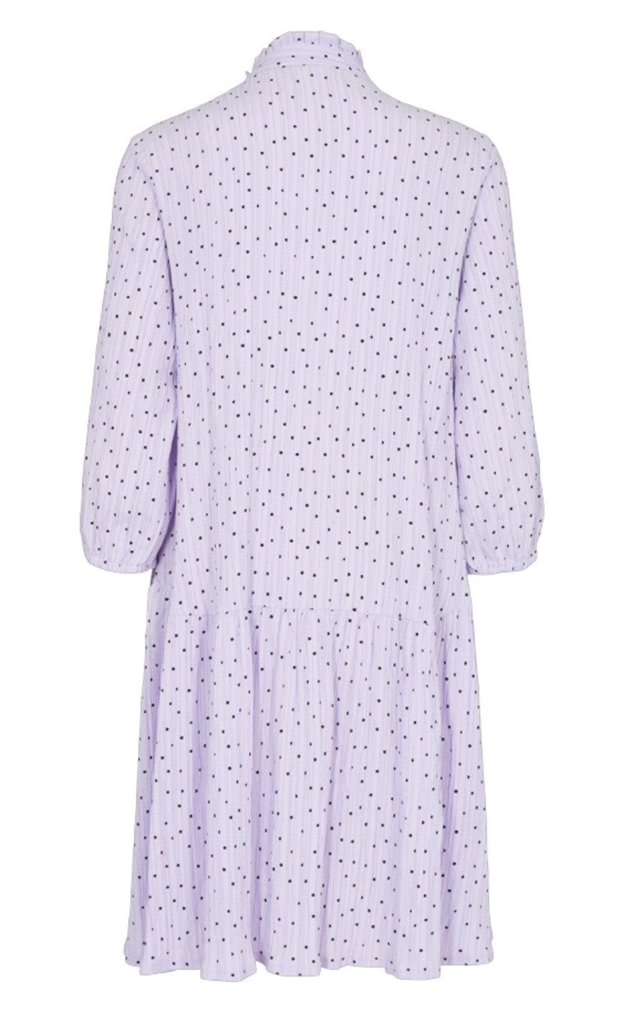 Freequent Kjole - Dotted - Pastel Lilac Mix