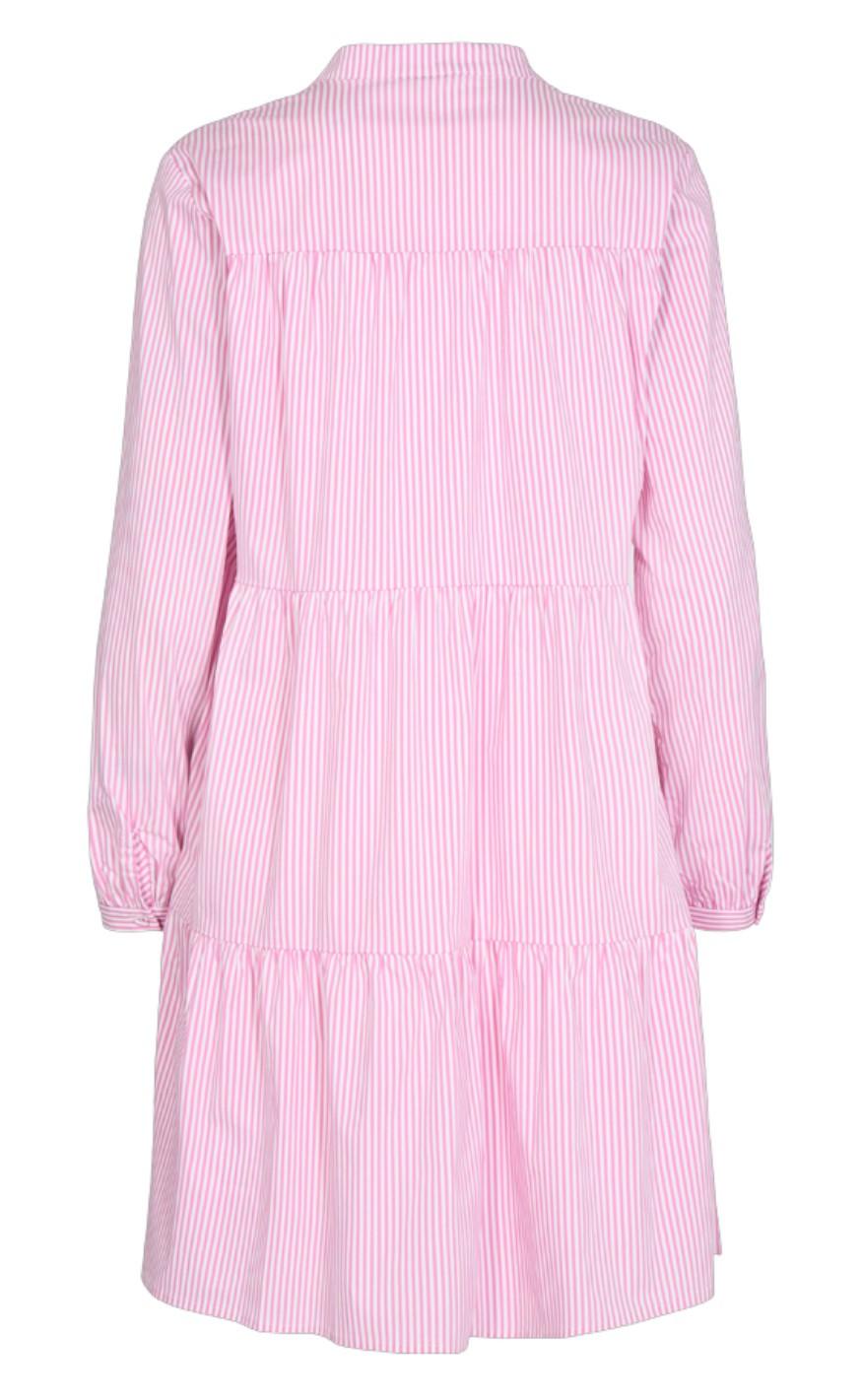Freequent Kjole - Emmeline Stripe - Begonia Pink