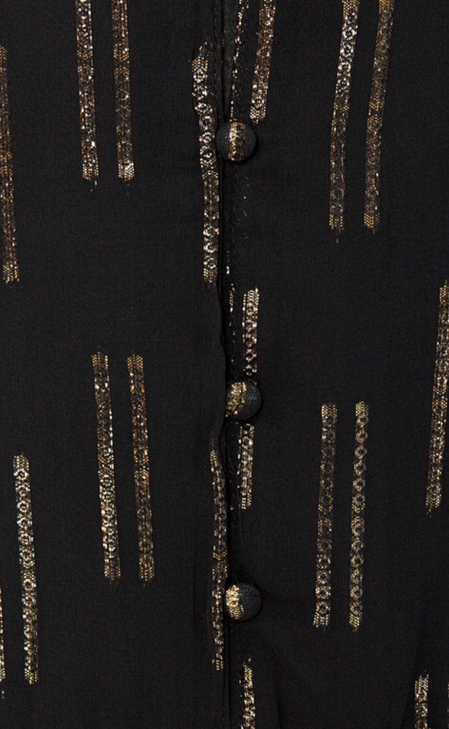 Freequent Kjole - Kalika - Black With Gold