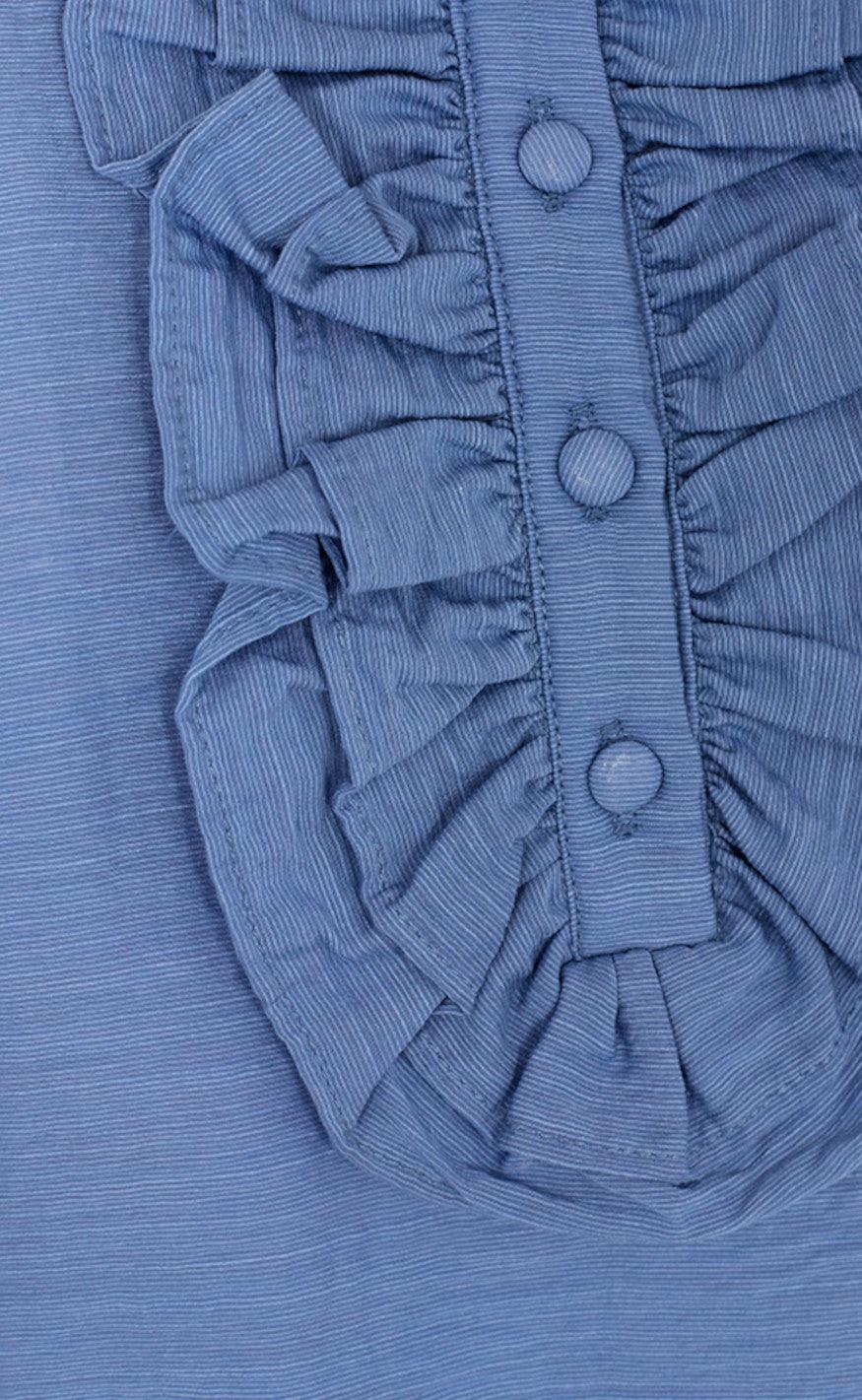 Freequent Kjole - Laviva - Chambray Blue