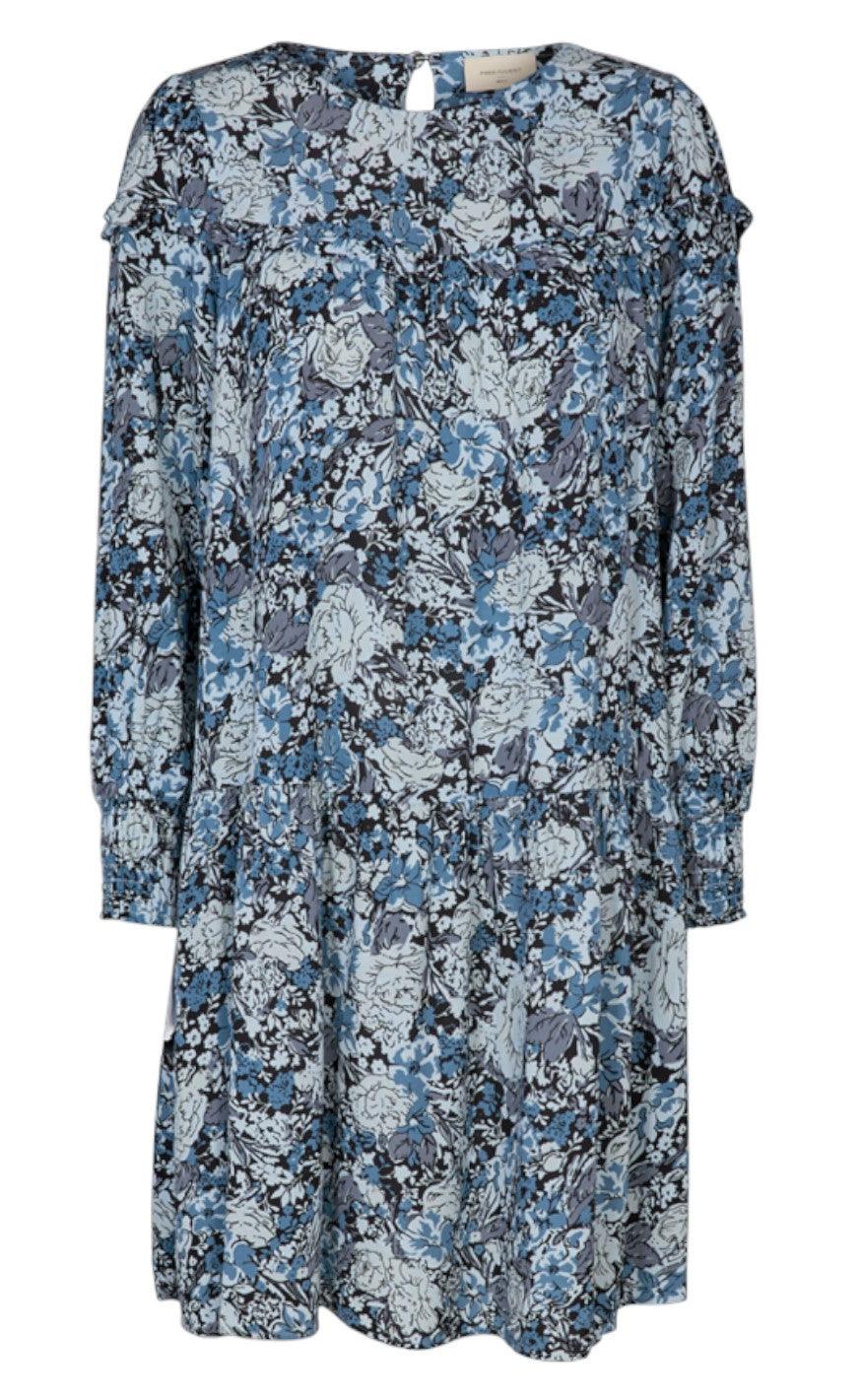 Freequent Kjole - Muna - Chambray Blue Mix