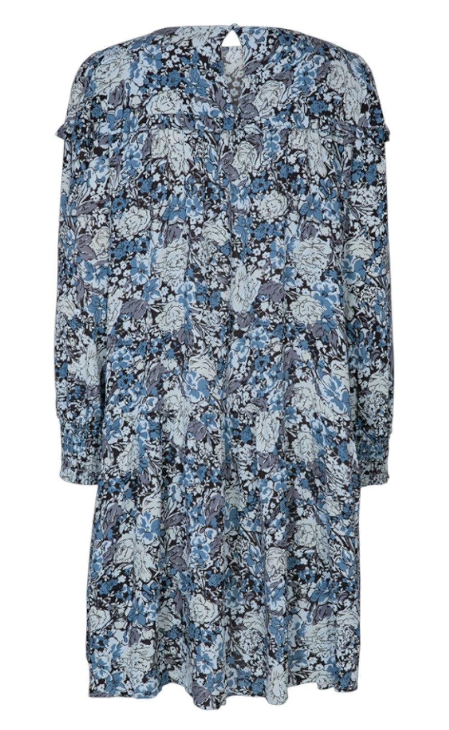 Freequent Kjole - Muna - Chambray Blue Mix