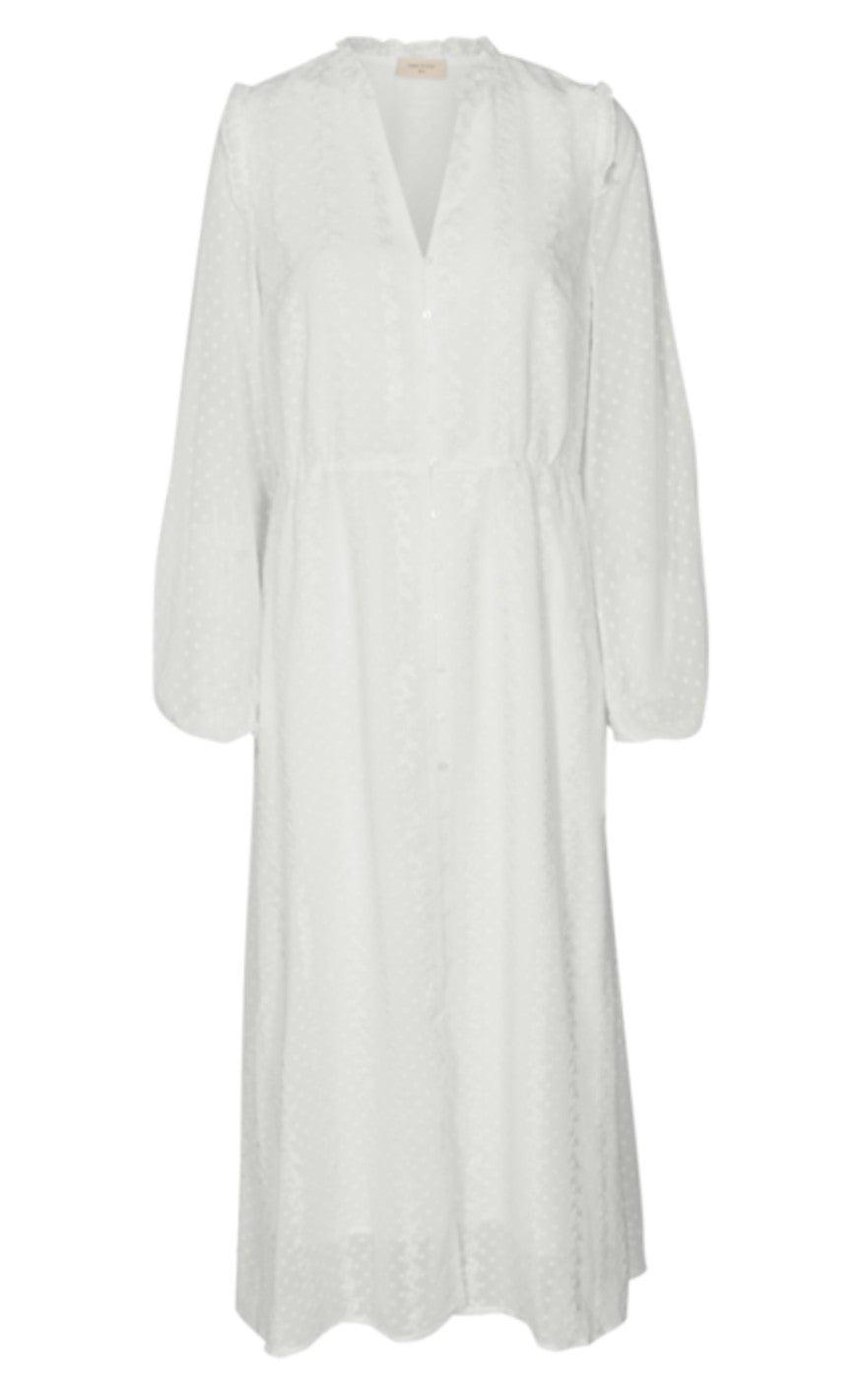 Freequent Kjole - Pima - Off White