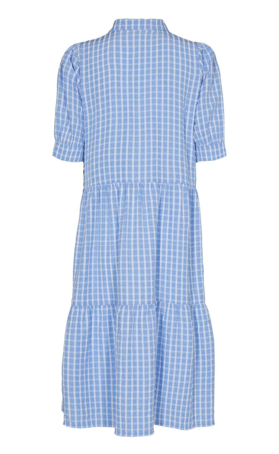 Freequent Kjole - Scat - Chambray Blue Mix
