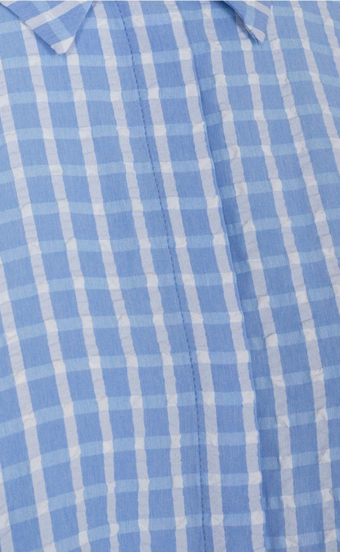 Freequent Kjole - Scat - Chambray Blue Mix