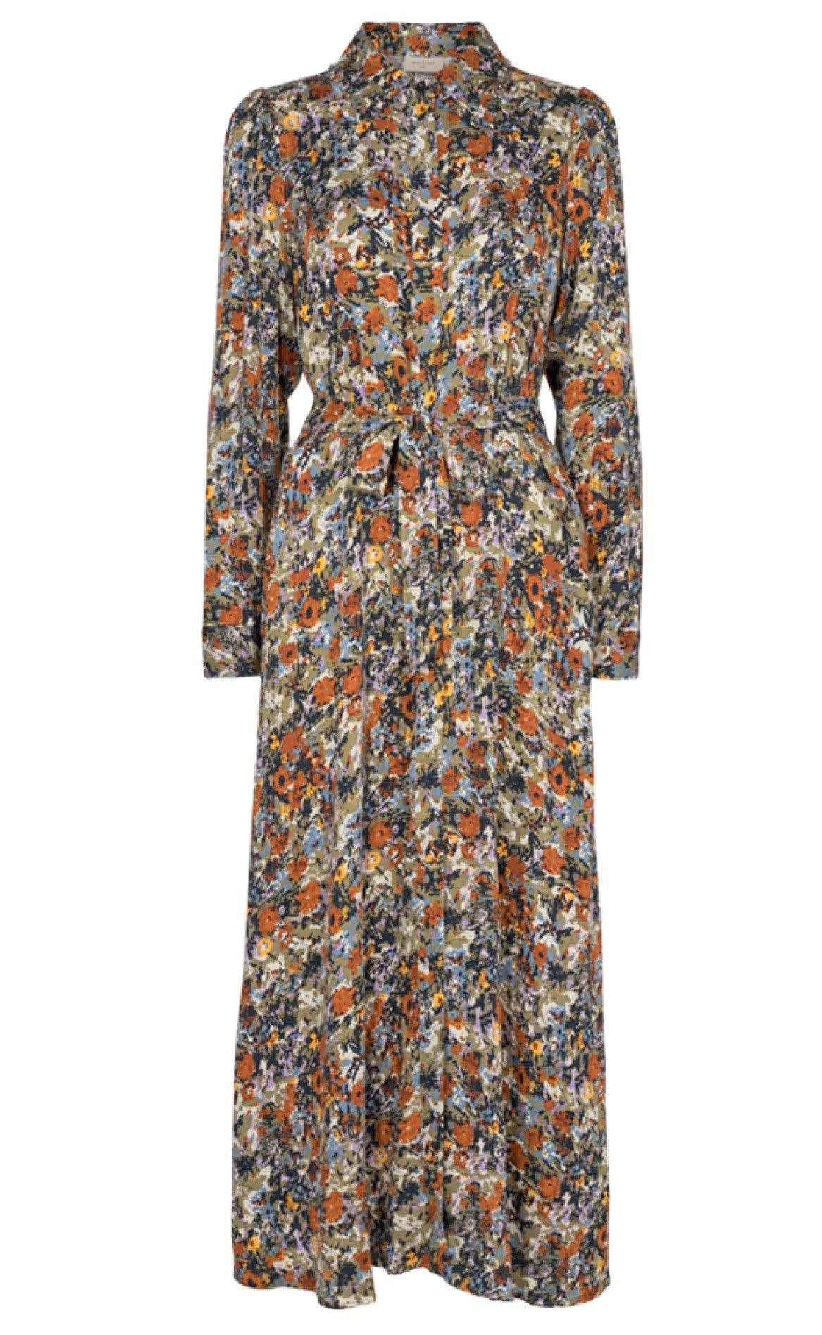 Freequent Kjole - Signe - Chambray Blue Mix