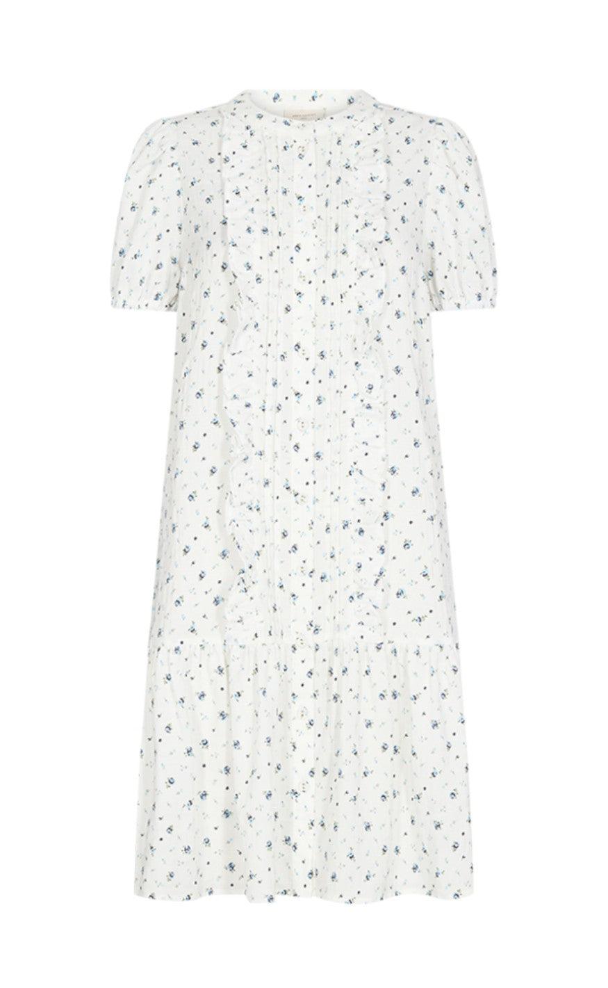 Freequent Kjole - Tiney - Off-white Mix