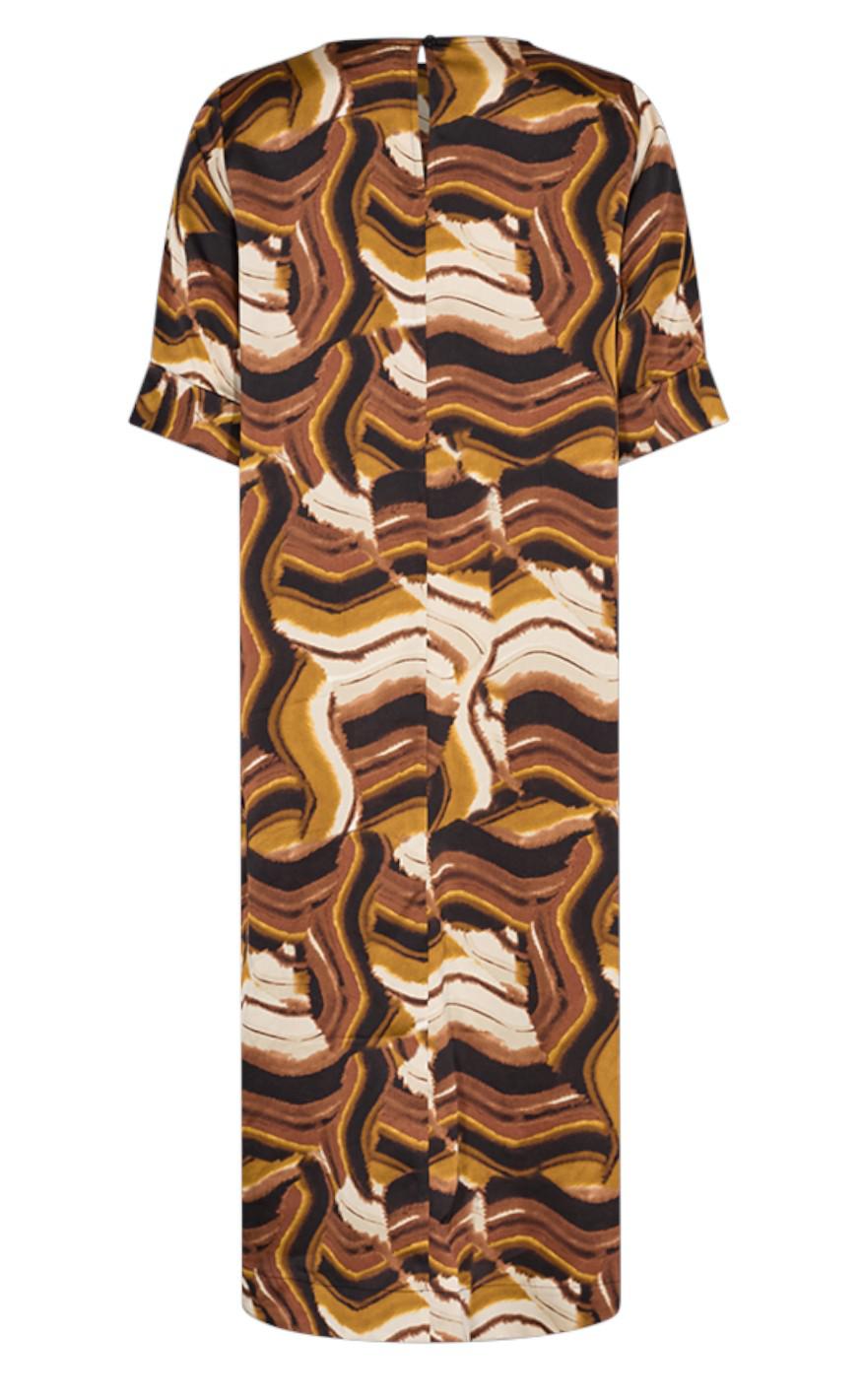 Freequent Kjole - Wish - Black With Amber Green