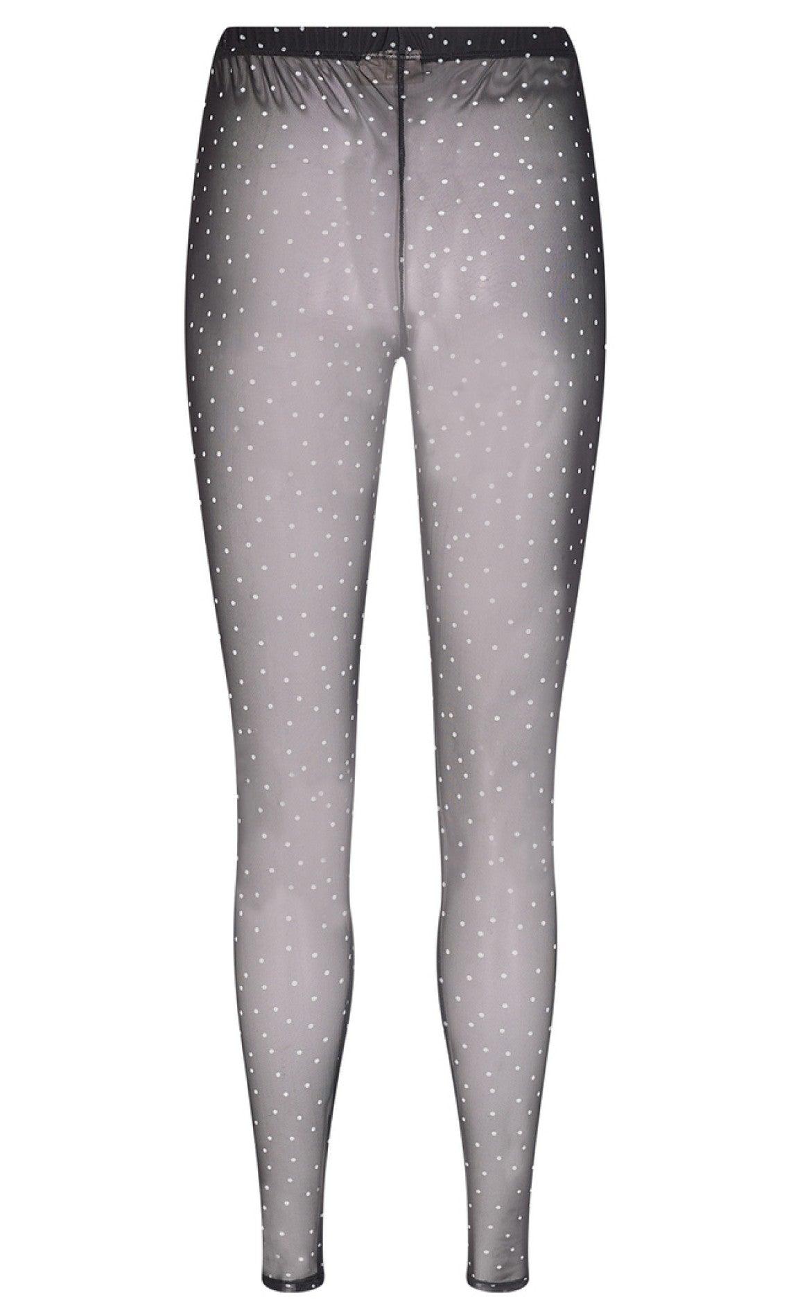 Freequent Leggings - Babara - Black Mix