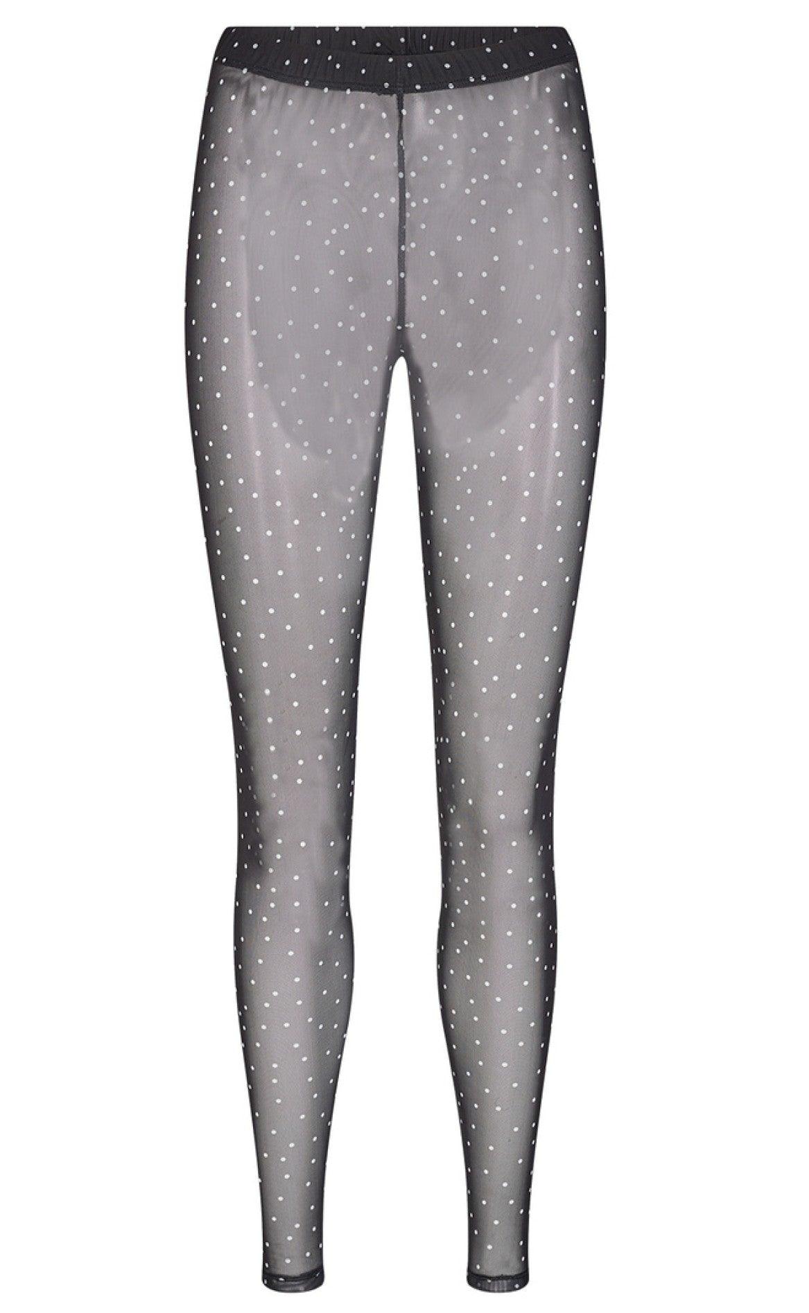 Freequent Leggings - Babara - Black Mix
