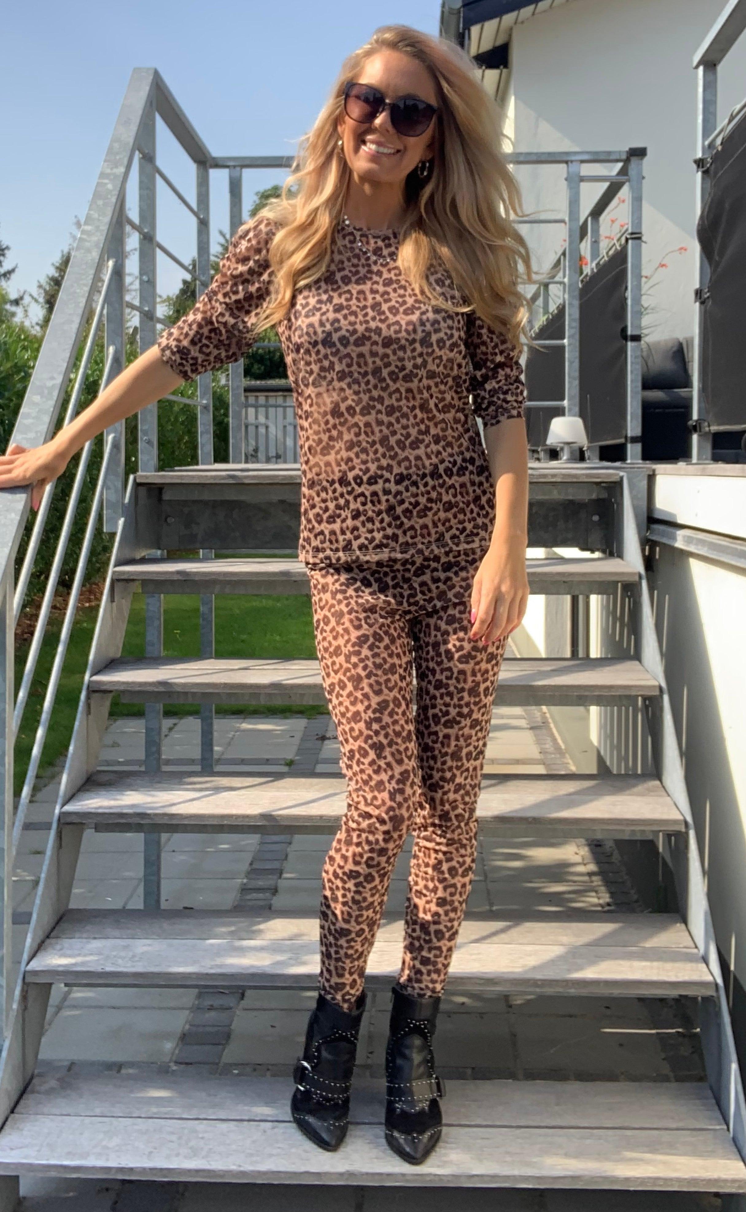 Freequent Leggings - Babara - Morel Mix
