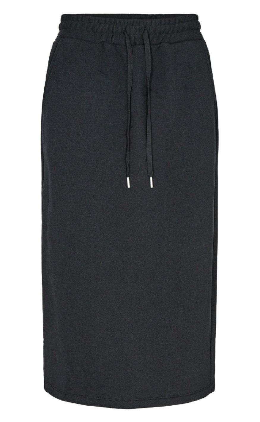 Freequent Nederdel - Curly - Black