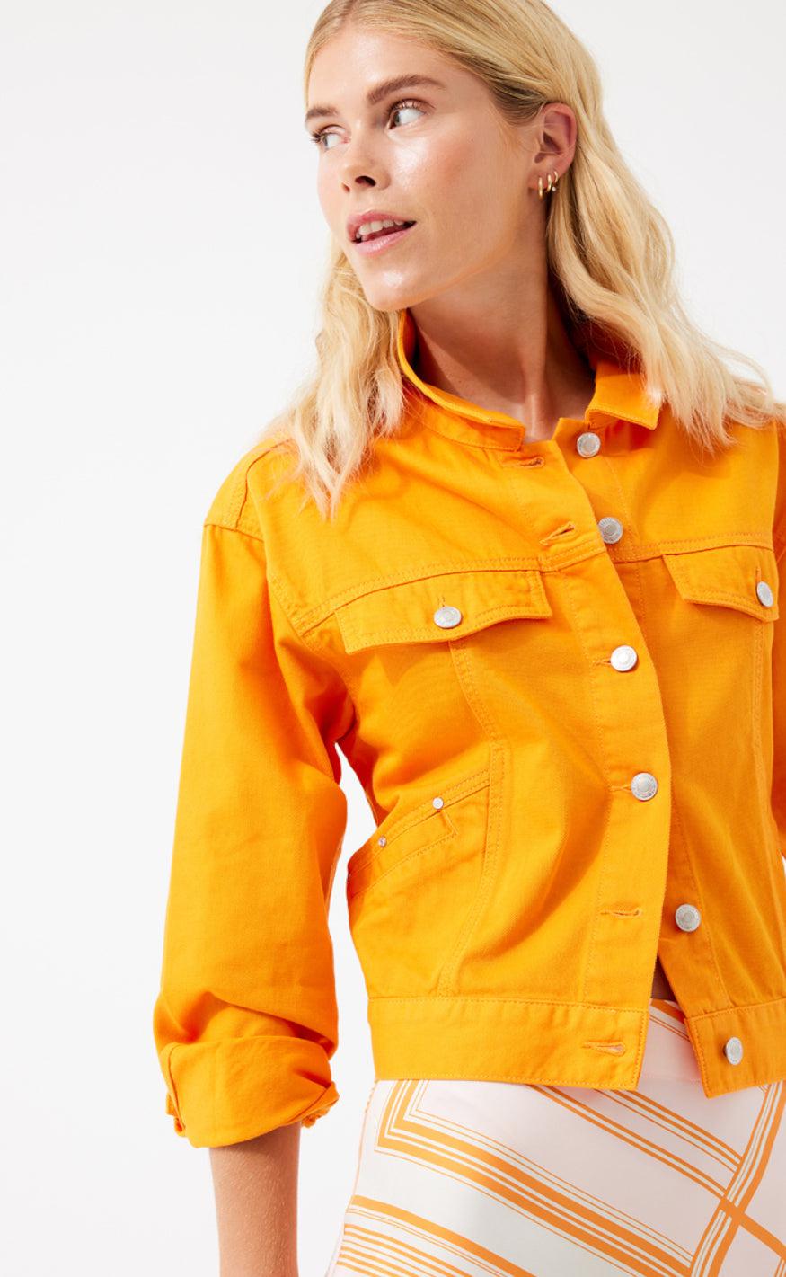 Freequent Nederdel - Semia - Flame orange