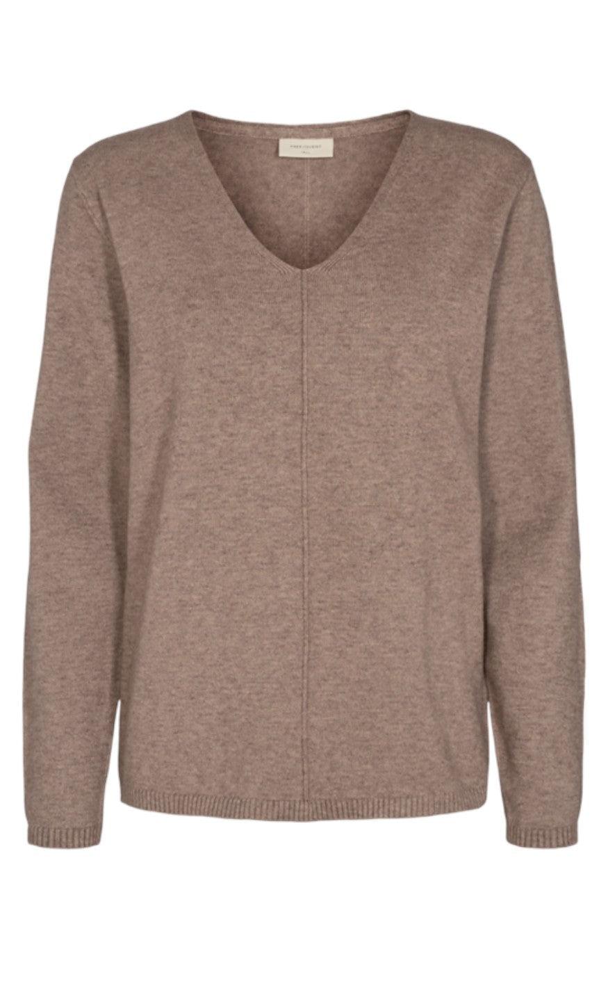 Freequent Pullover - Claura - Beige Sand Melange