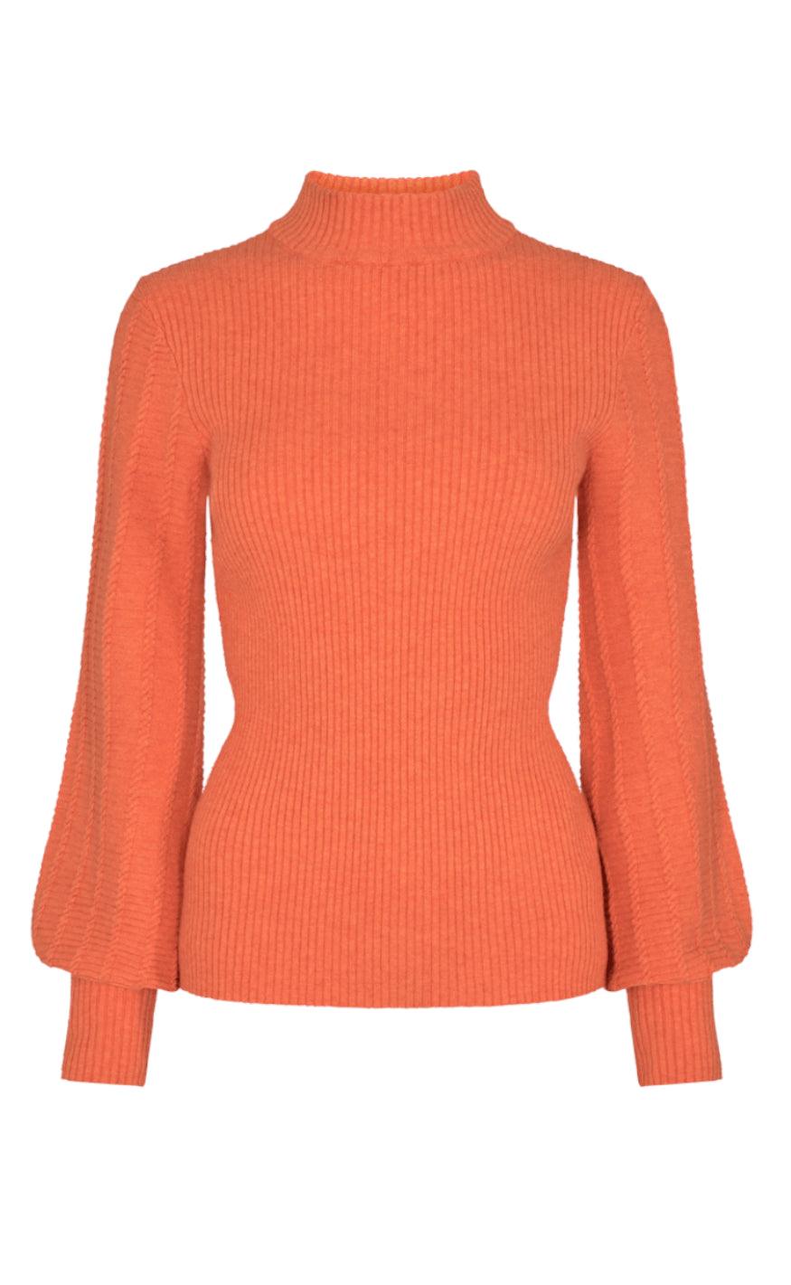 Freequent Pullover - Claura Rope - Flamme Melange
