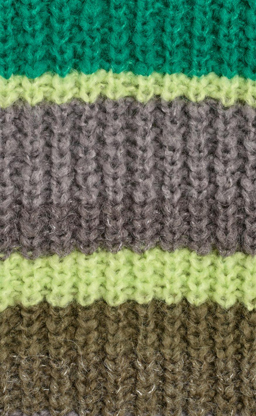 Freequent Pullover - Evy - Pepper Green W. Sharp Green