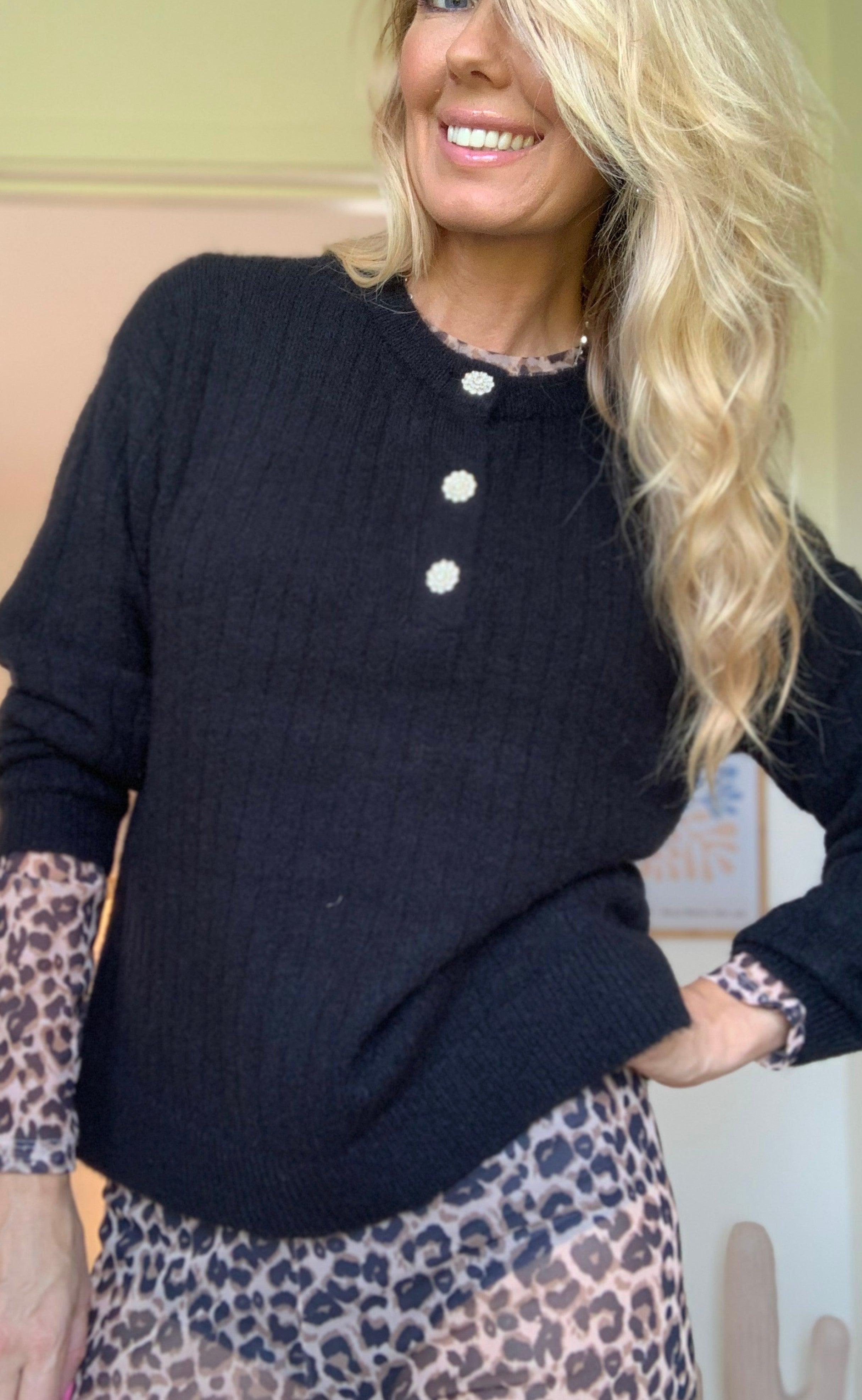 Freequent Pullover - Hilla - Black
