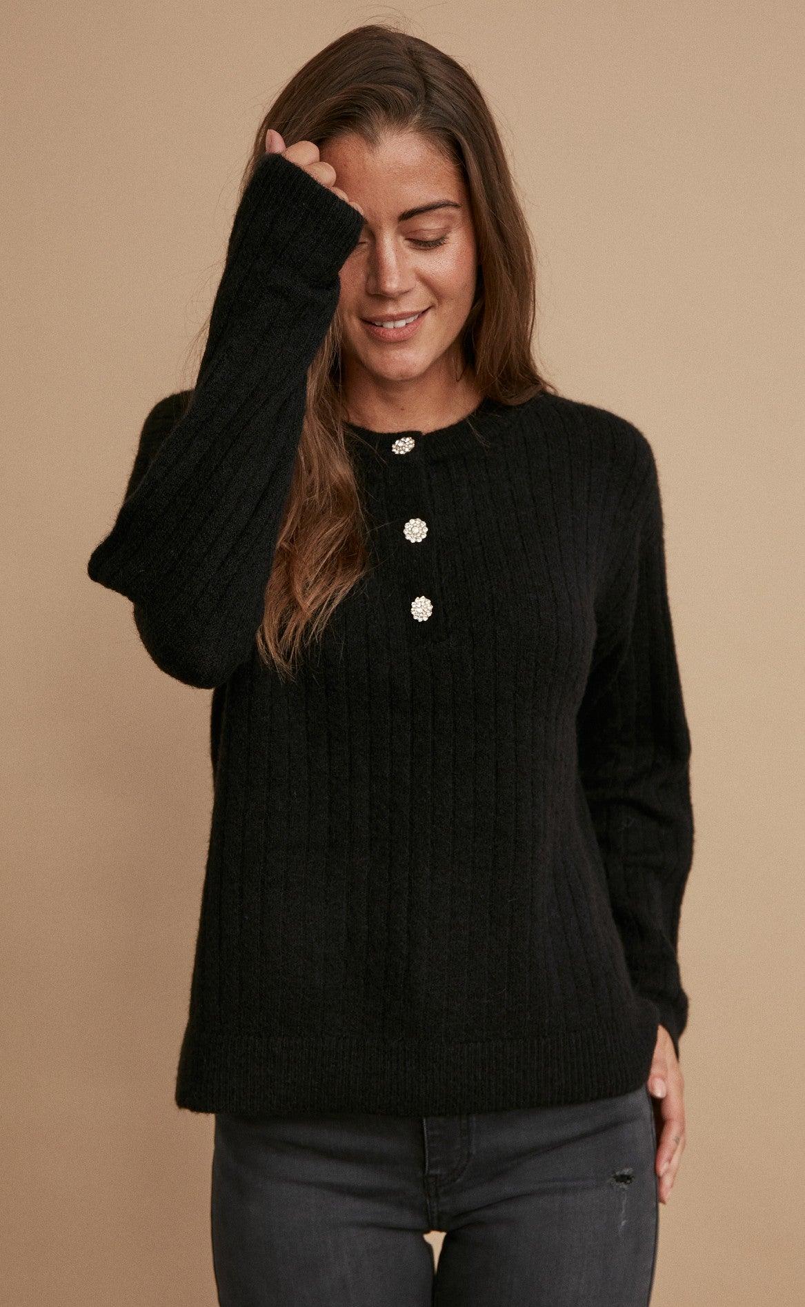 Freequent Pullover - Hilla - Black
