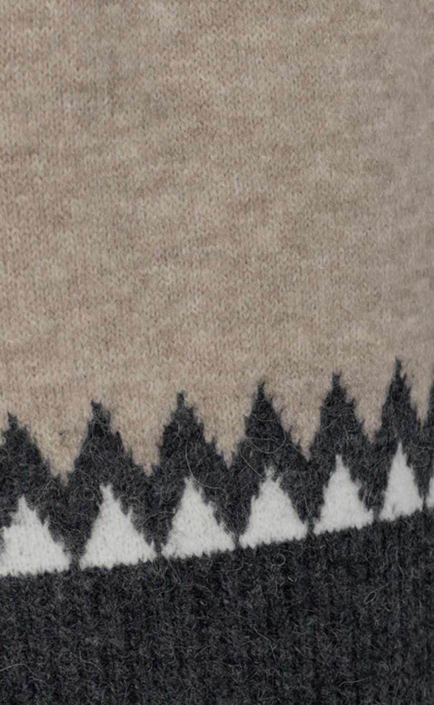 Freequent Pullover - Merla High - Silver Mink Mix
