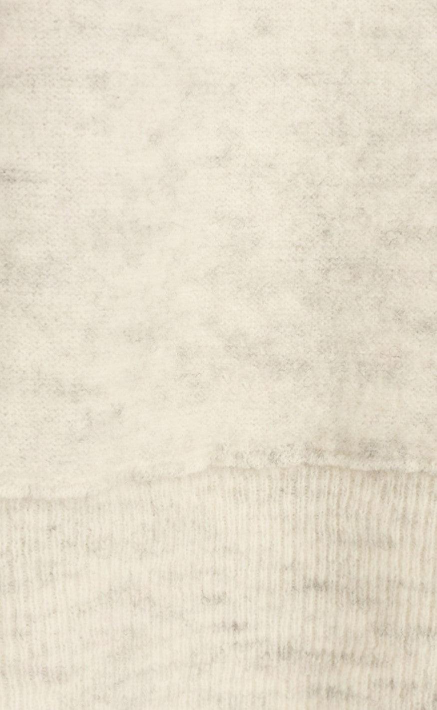 Freequent Pullover - Moto Round - Offwhite Melange