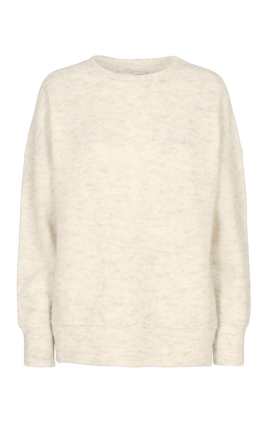 Freequent Pullover - Moto Round - Offwhite Melange