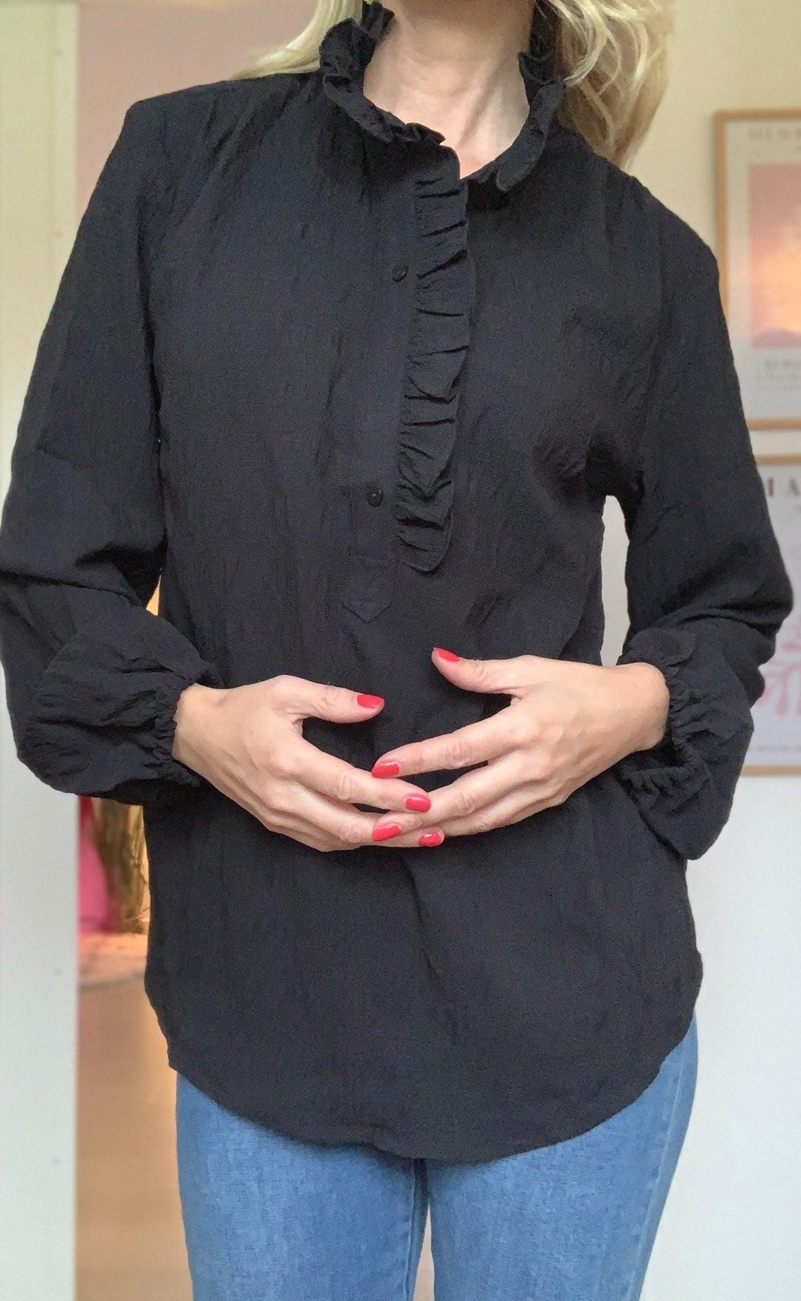 Freequent Shirt - Melisse - Black