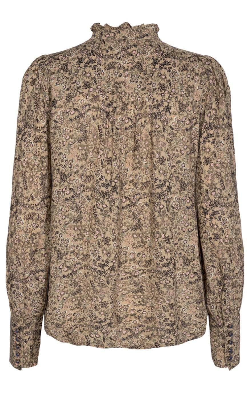 Freequent Skjorte - Adney - Beige Sand Mix
