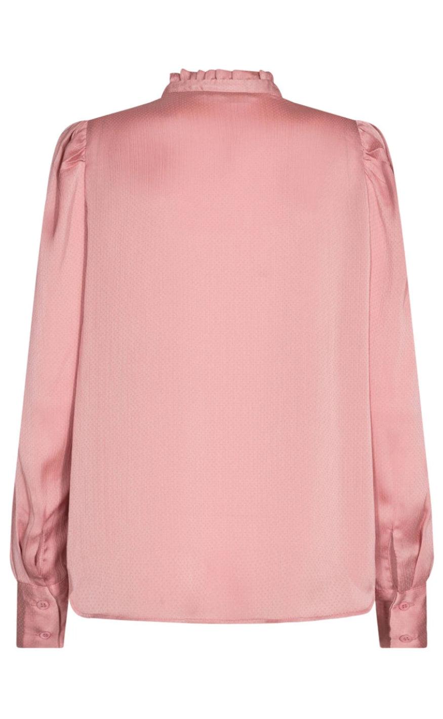 Freequent Skjorte - April Dobby - Silver Pink